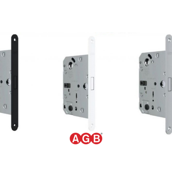 Serratura Patent Mediana Polaris Magnetica Wave Bordo Tondo Frontale 18x196mm Interasse 90 Entrata 50 varie finiture | AGB